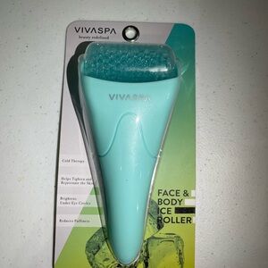 VIVASPA Face & Body Ice Roller Cold Therapy Roller Head Light Blue